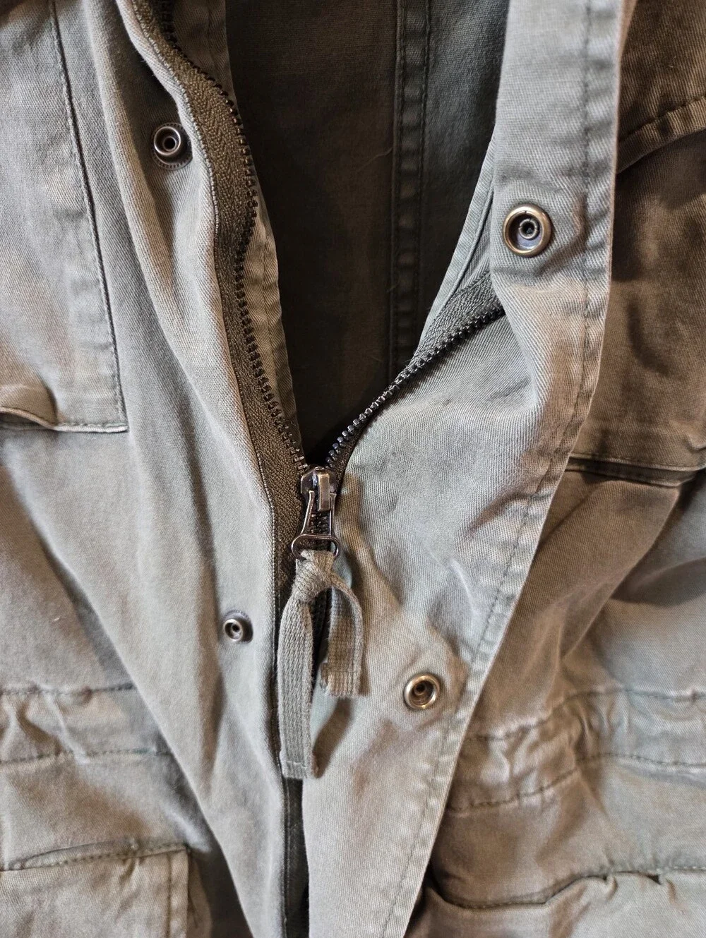 Old Navy Women's Olive Green Military-Style Jacket - Size Small